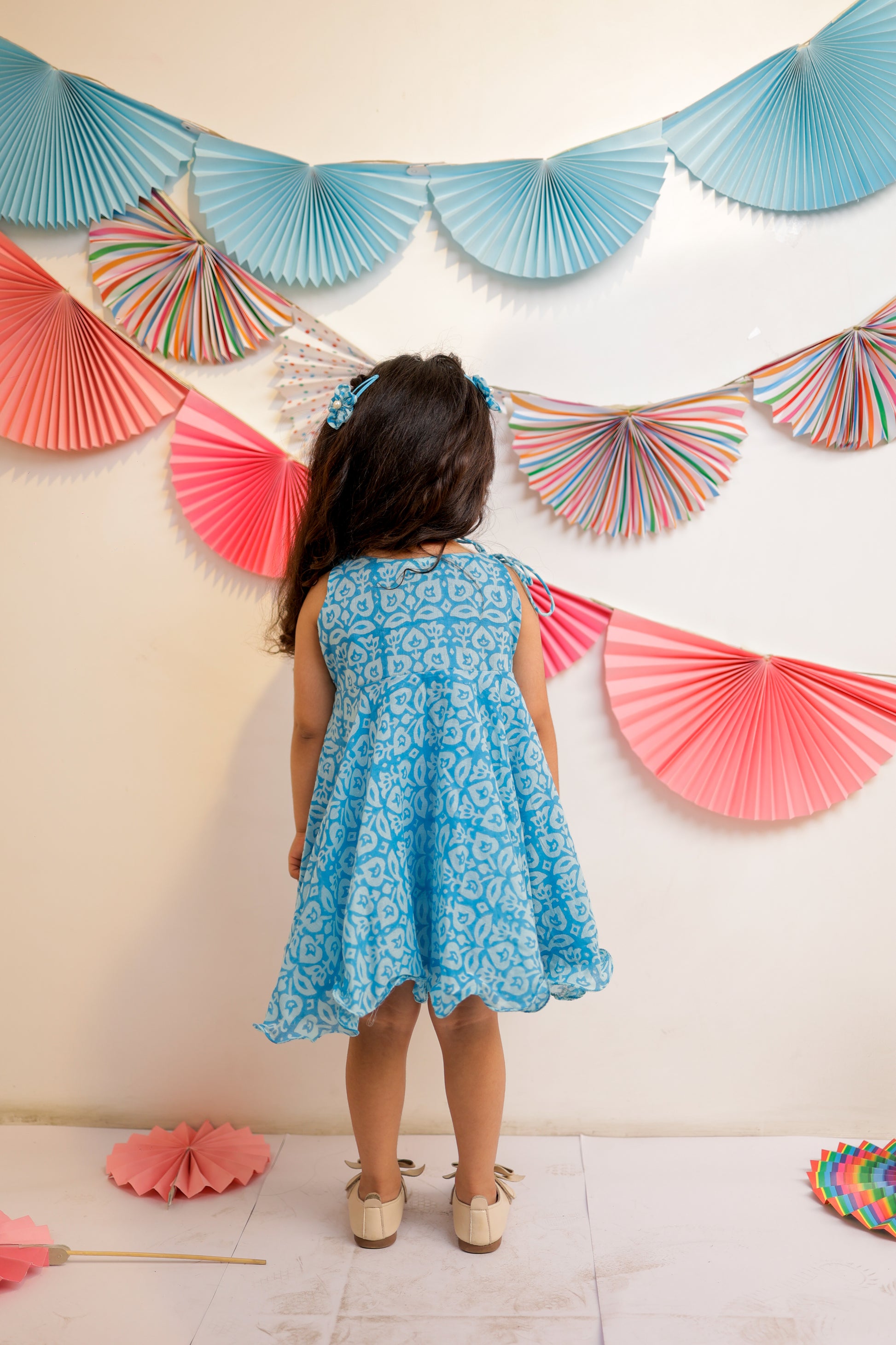 Cloudy sky tassel dress