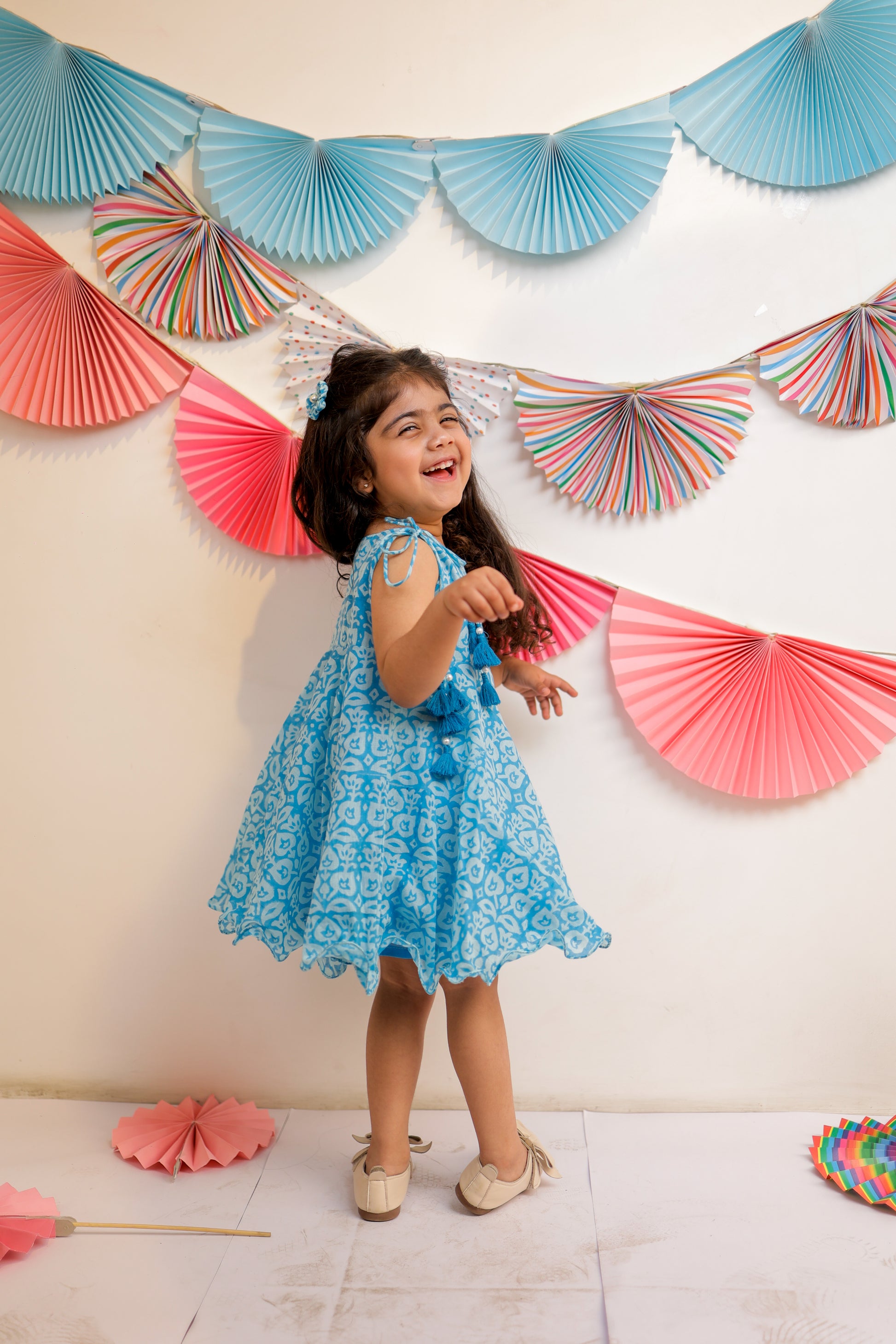 Cloudy sky tassel dress